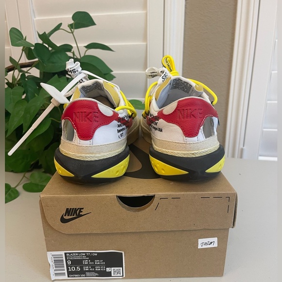Nike Off-White X Blazer Low White University Red Size: 9 - Picture 9 of 11